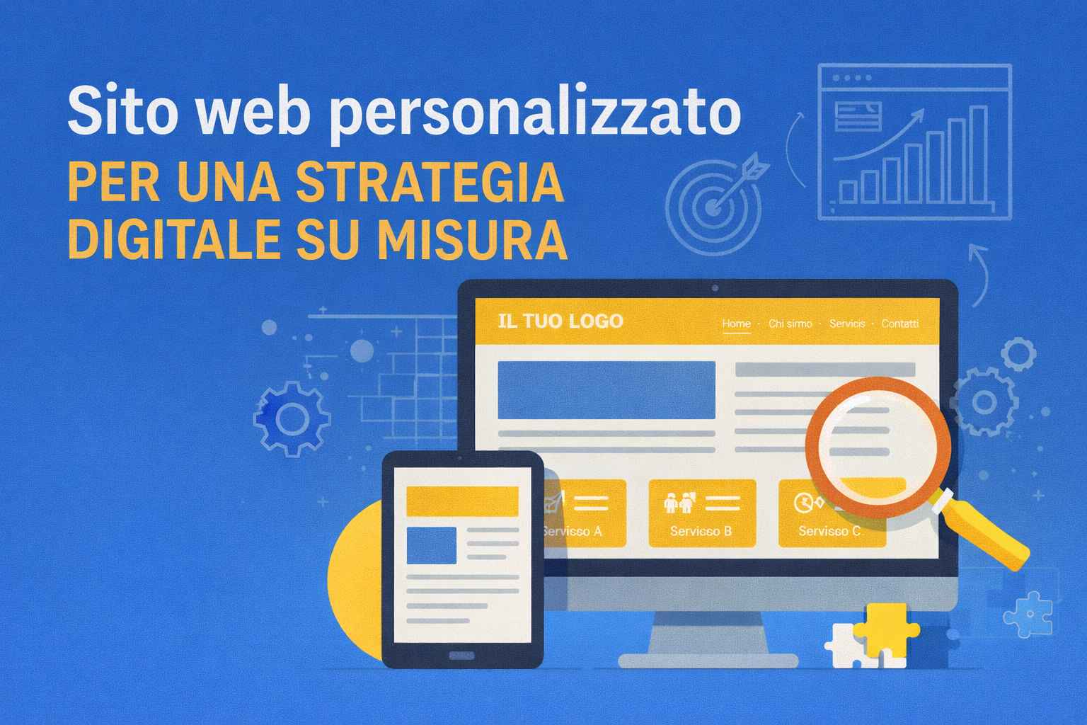 Sito web personalizzato per una strategia digitale su misura